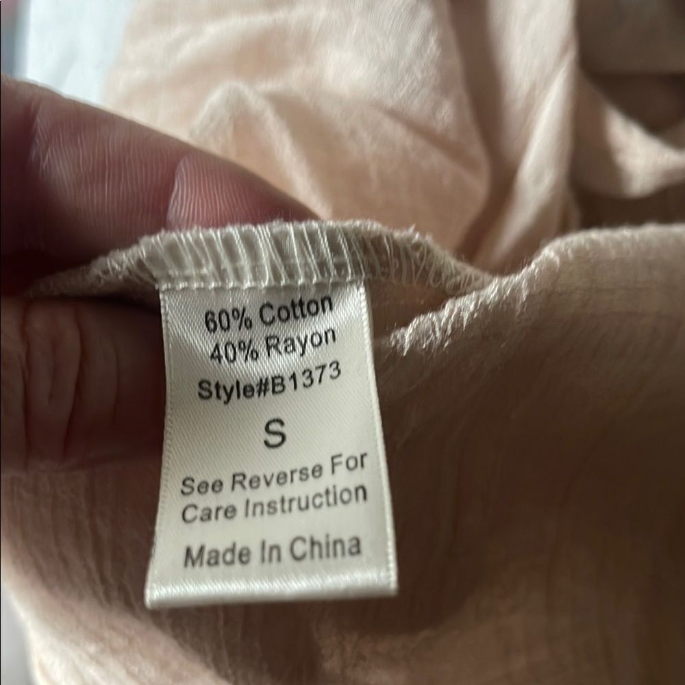 Elegant Blush Pink  Women's Top - Picture 7 of 7
